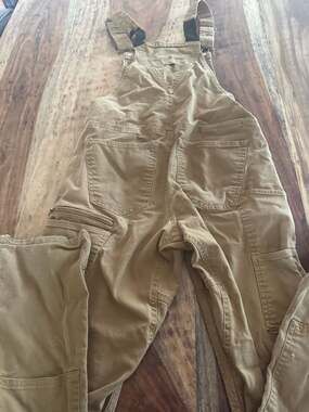 Dovetail Workwear Women's Freshley Overall in Saddle Brown Canvas 6